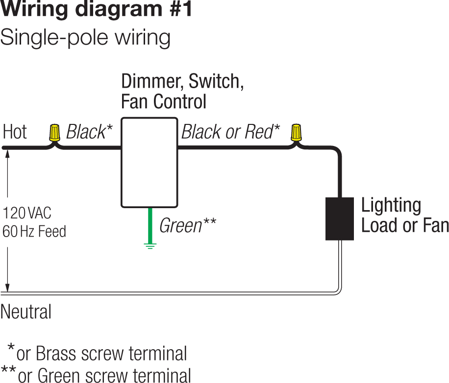 Lutron N 1ps Tp Nova 120v 277v 20a, Lutron Diva Dimmer Wiring Diagram 3 Way Switch Single Pole Or