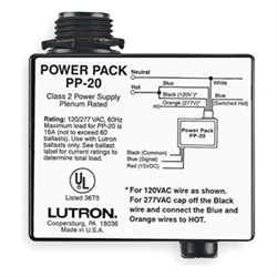 Lutron PP-20 Occupancy Motion Sensor Power Pack, 120 or 277 VAC